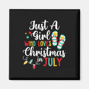 Imán Sólo Un Chica Que Ama A Los Navidades En El Verano
