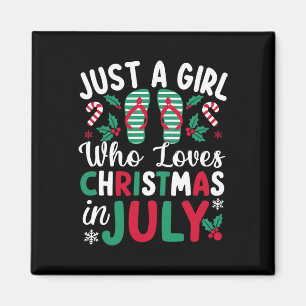 Imán Sólo Un Chica Que Ama A Los Navidades En Julio Bea