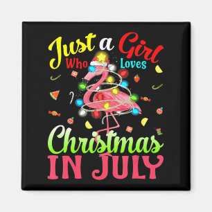 Imán Solo Un Chica Que Ama A Los Navidades En Julio Fla