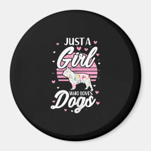 Imán Solo un Chica que ama a los perros Bulldog francés