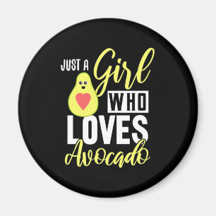 Imán Solo un Chica que ama el aguacate