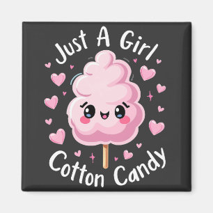Imán Sólo un Chica que ama el algodón dulce