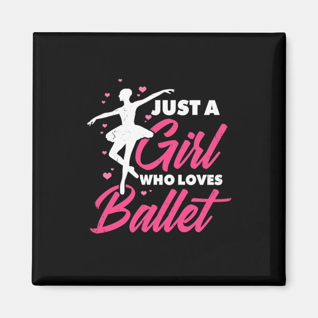 Imán Solo un Chica que ama el baile ballet (Frente)