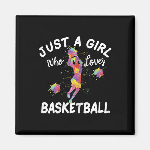Imán Solo un Chica que ama el baloncesto