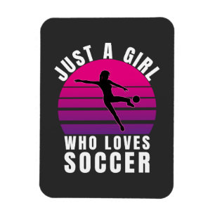 Imán Sólo un Chica que ama el fútbol
