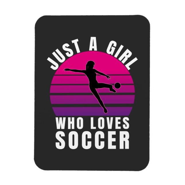 Imán Sólo un Chica que ama el fútbol (Vertical)