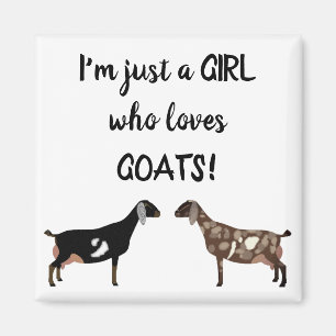 Imán Solo un chica que ama las cabras - Cabra lechera n
