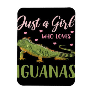 Imán Solo un Chica que ama las iguanas