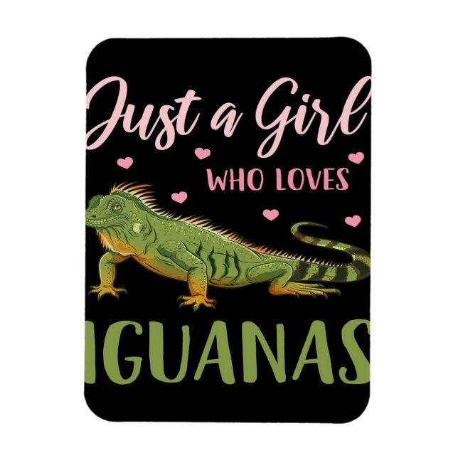Imán Solo un Chica que ama las iguanas (Vertical)