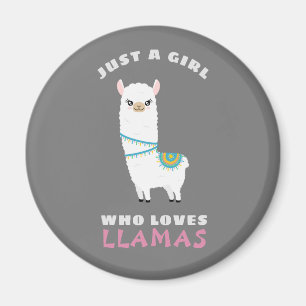 Imán Sólo un Chica que ama las Llamas