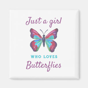 Imán Sólo un chica que ama las mariposas