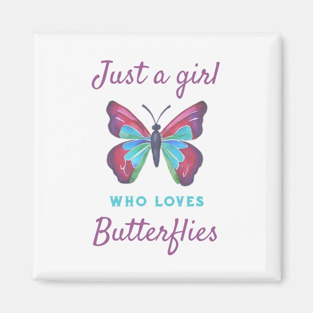 Imán Sólo un chica que ama las mariposas (Frente)