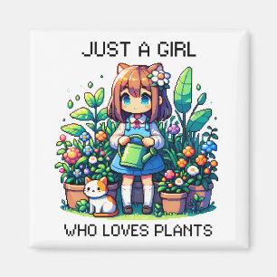 Imán Sólo un Chica que ama las plantas