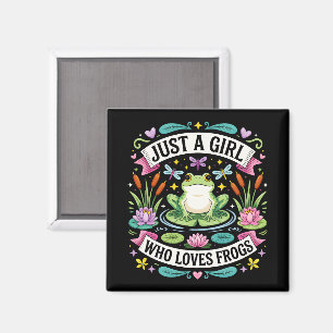 Imán Sólo un chica que ama las ranas
