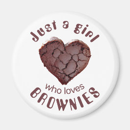 Imán Sólo un chica que ama los brownies