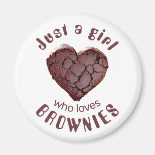 Imán Sólo un chica que ama los brownies