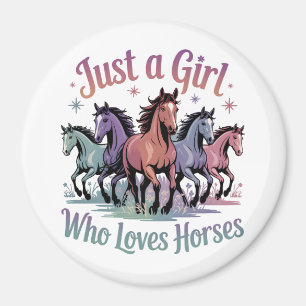 Imán Solo un chica que ama los caballos