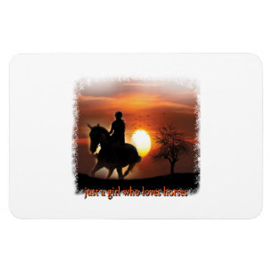 Imán solo un chica que ama los caballos