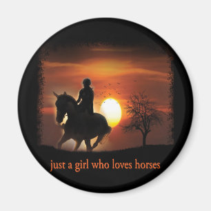 Imán solo un chica que ama los caballos