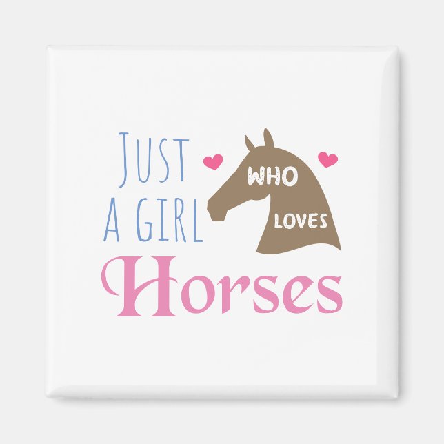 Imán Sólo un chica que ama los caballos (Frente)