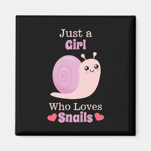 Imán Sólo un Chica que ama los caracoles