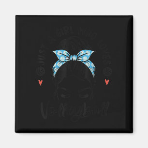 Imán Solo Un Chica Que Ama Los Regalos De Voleibol Para