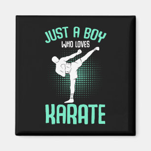 Imán Solo un chico que ama a los niños karate