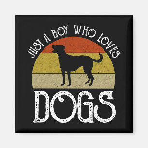Imán Solo un chico que ama a los perros