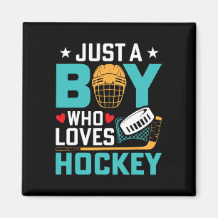 Imán Solo un chico que ama al jugador de hockey sobre h