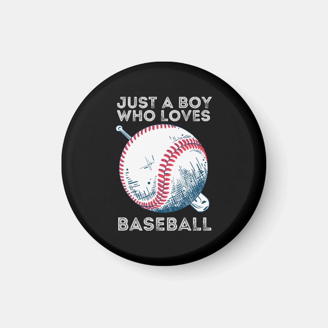 Imán Solo un chico que ama el béisbol (Frente)