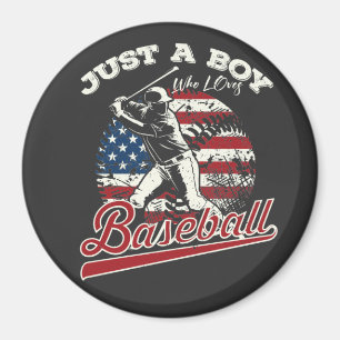 Imán Solo un chico que ama el béisbol Circle