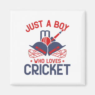 Imán Solo un chico que ama el cricket - Jugador diverti