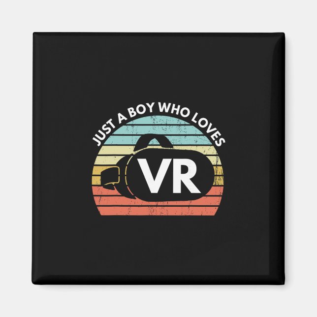 Imán Solo un chico que ama Vr divertida realidad virtua (Frente)