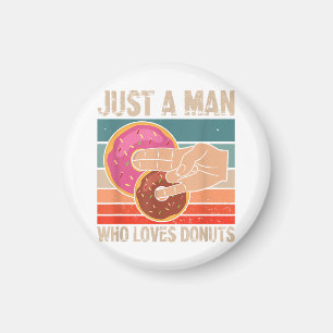 Imán Solo Un Hombre Que Ama A Donuts 2 En El Pinky 1 En