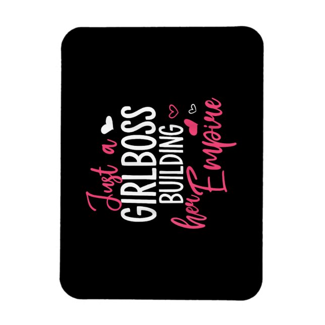 Imán Sólo un jefe chica construyendo su imperio mujeres (Vertical)