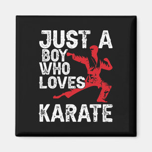 Imán Solo Un Niño Que Ama A Karate Diciendo Marcial Com