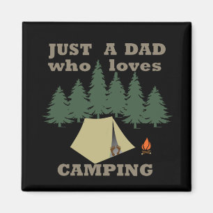 Imán Solo un padre que ama acampar y hacer senderismo