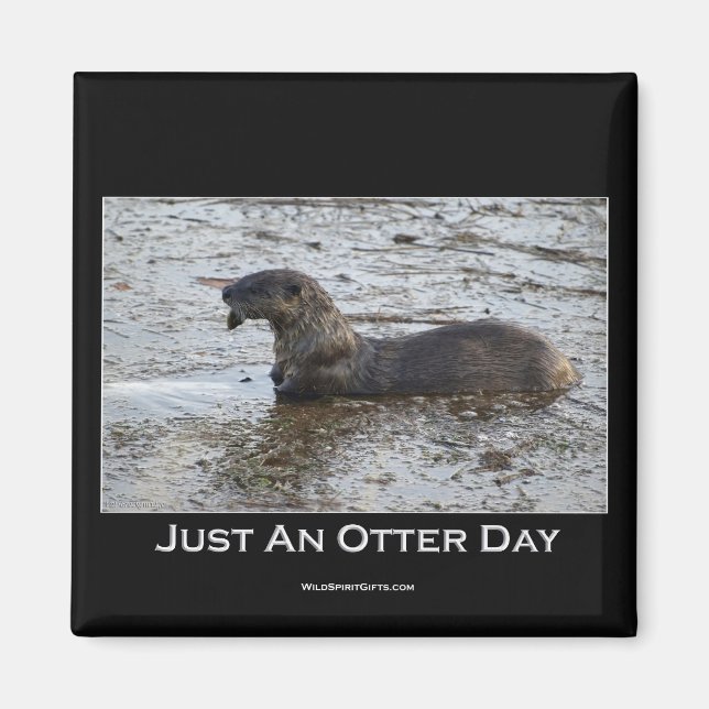 Imán Sólo un regalo de Otter Day (Frente)