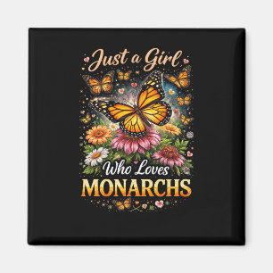 Imán Sólo una chica que ama a las monarcas