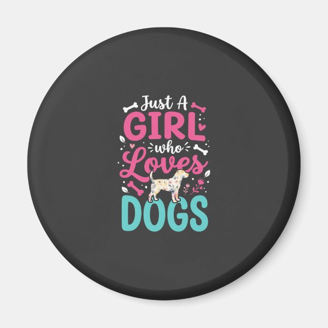 Imán Sólo una chica que ama a los perros (Frente)
