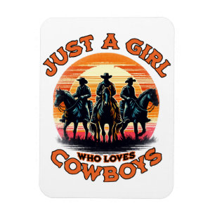 Imán Sólo una chica que ama a los vaqueros