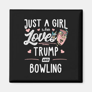 Imán Sólo una Chica que ama a Trump y a las mujeres que