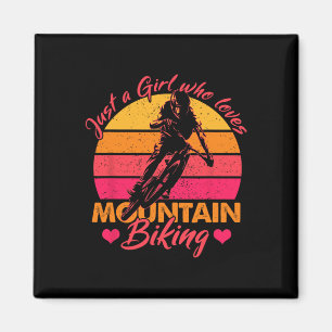 Imán Solo una chica que ama el ciclismo de montaña en b