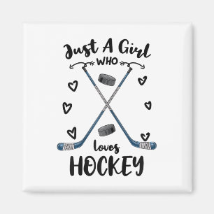 Imán Solo una chica que ama el hockey