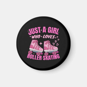 Imán Sólo una chica que ama el patinaje sobre ruedas