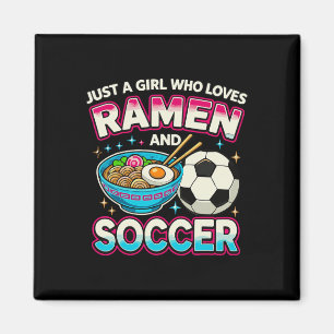 Imán Sólo una chica que ama el Ramen y el fútbol