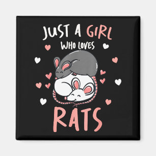 Imán Solo Una Chica Que Ama Las Ratas Regalo De Amante