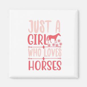 Imán Solo una chica que ama los caballos