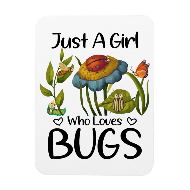 Imán Solo una chica que ama los insectos (Vertical)