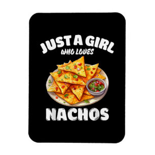 Imán Sólo una chica que ama los nachos divertido amante